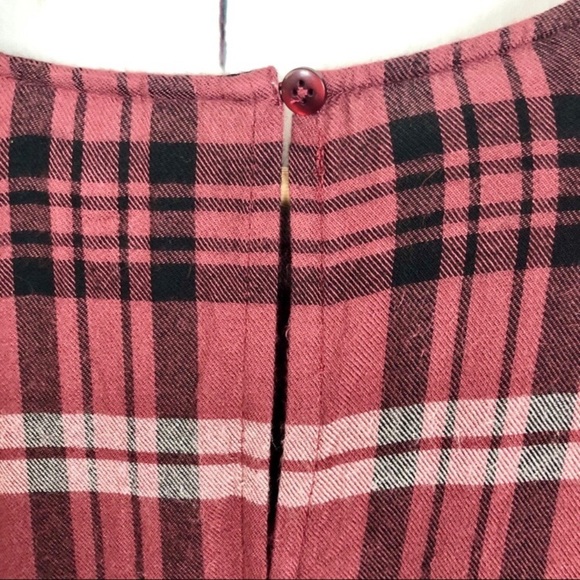 SKY AND SPARROW Plaid Flannel Peplum Crop Top - Picture 7 of 9
